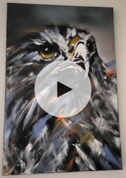 ArteDiAlina.com painting: Lady Hawk